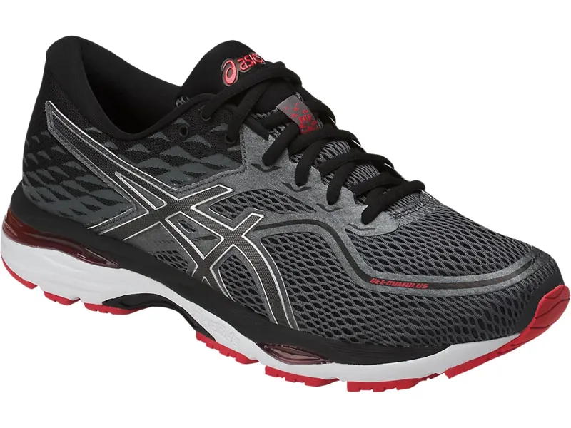 Asics Men's GEL-Cumulus 19 Grey/Red UK 10